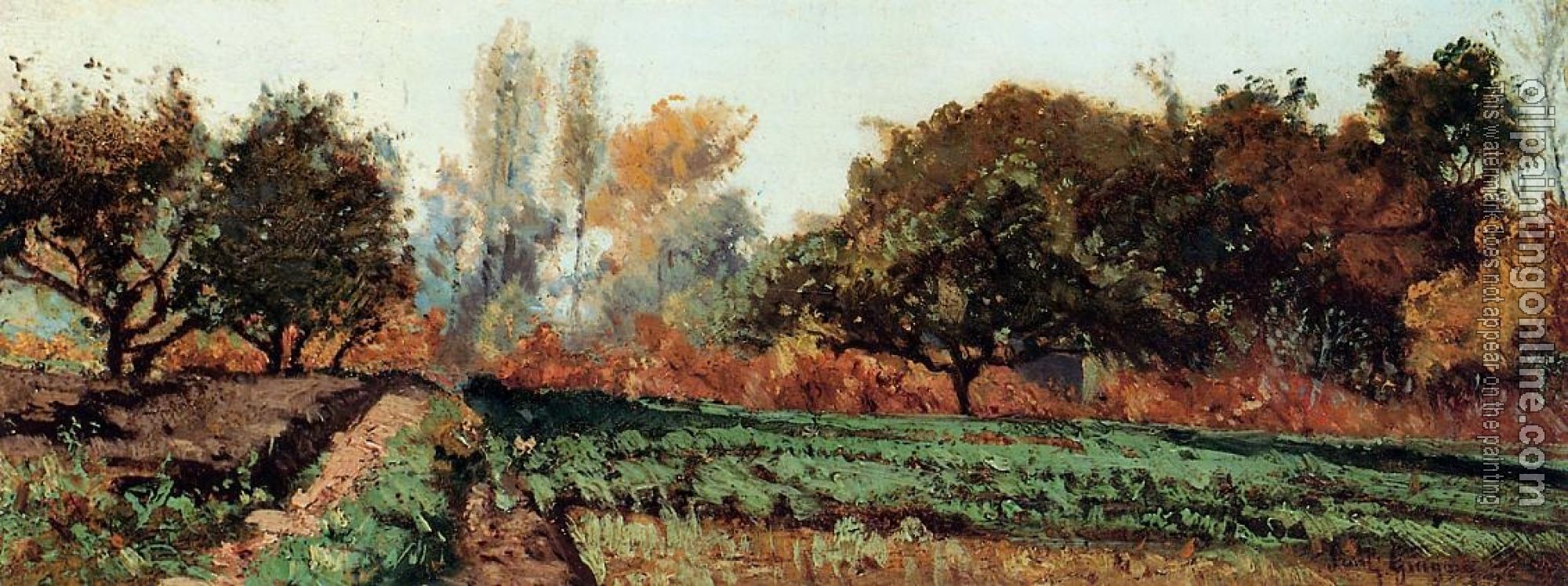 Guigou, Paul-Camille - Fields and Trees, Autumn Study